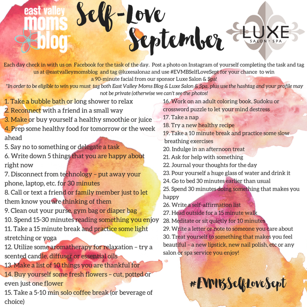 Self-Love September monthly checklist (2)