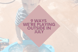 playing outside in july