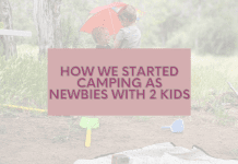 camping with young kids