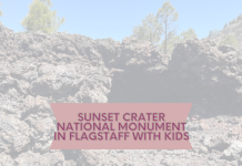 Sunset Crater National Monument in Flagstaff with Kids
