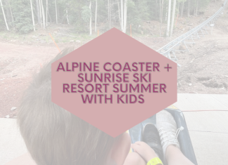 apline coaster + sunrise ski resort summer with kids